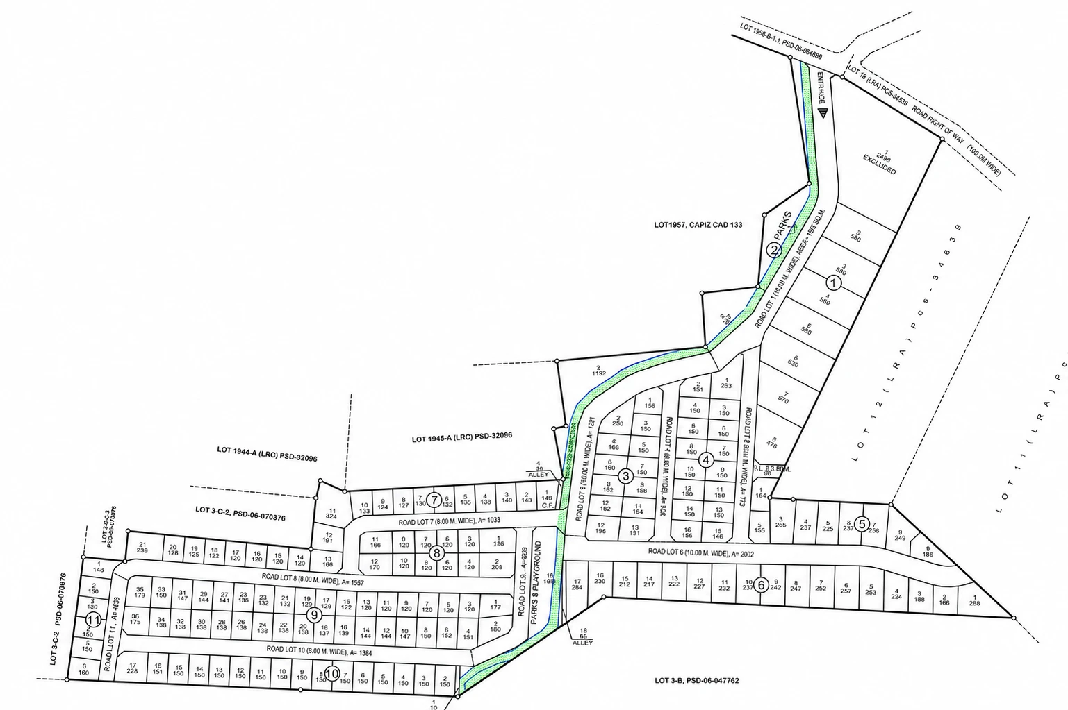 Official subdivision map of St. Ignatius Heights